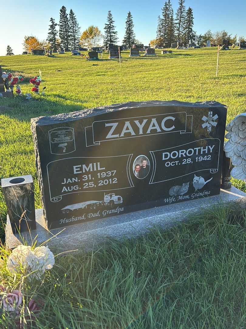 Emil Anthony Zayac's grave. Photo 1