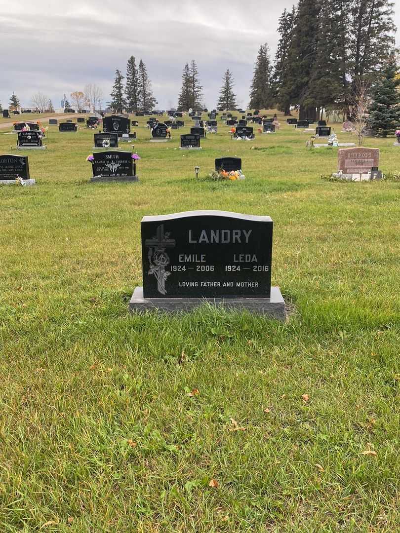 Emile Charles Landry's grave. Photo 2