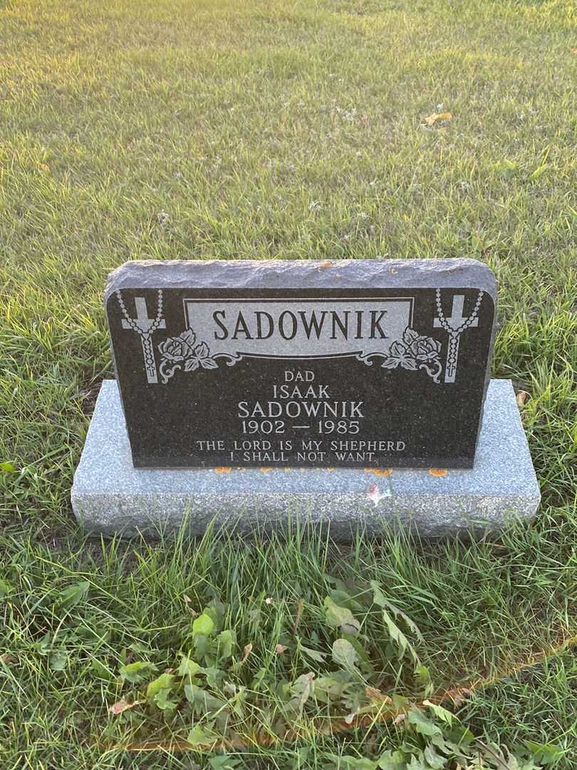 Isaak Babylba Sadownik's grave. Photo 1