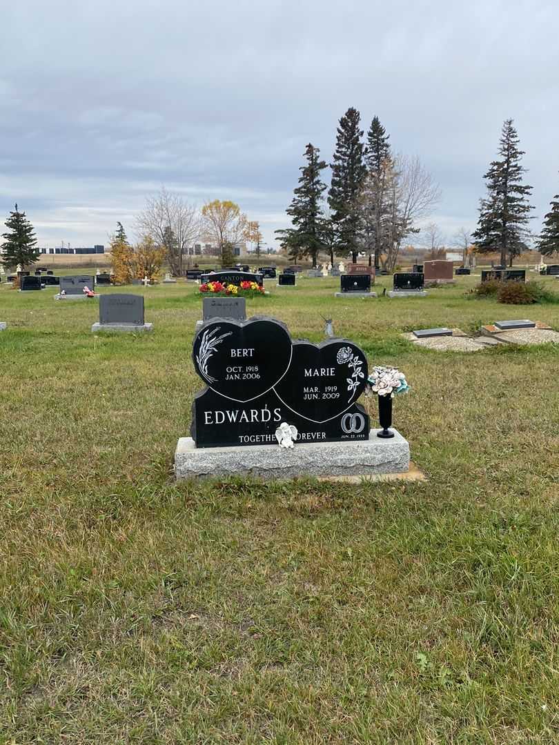 Albert James "Bert" Edwards's grave. Photo 2