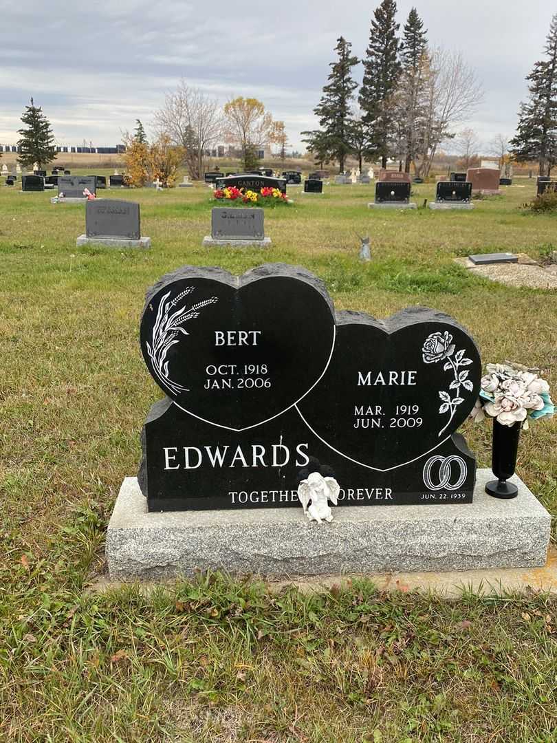 Albert James "Bert" Edwards's grave. Photo 1