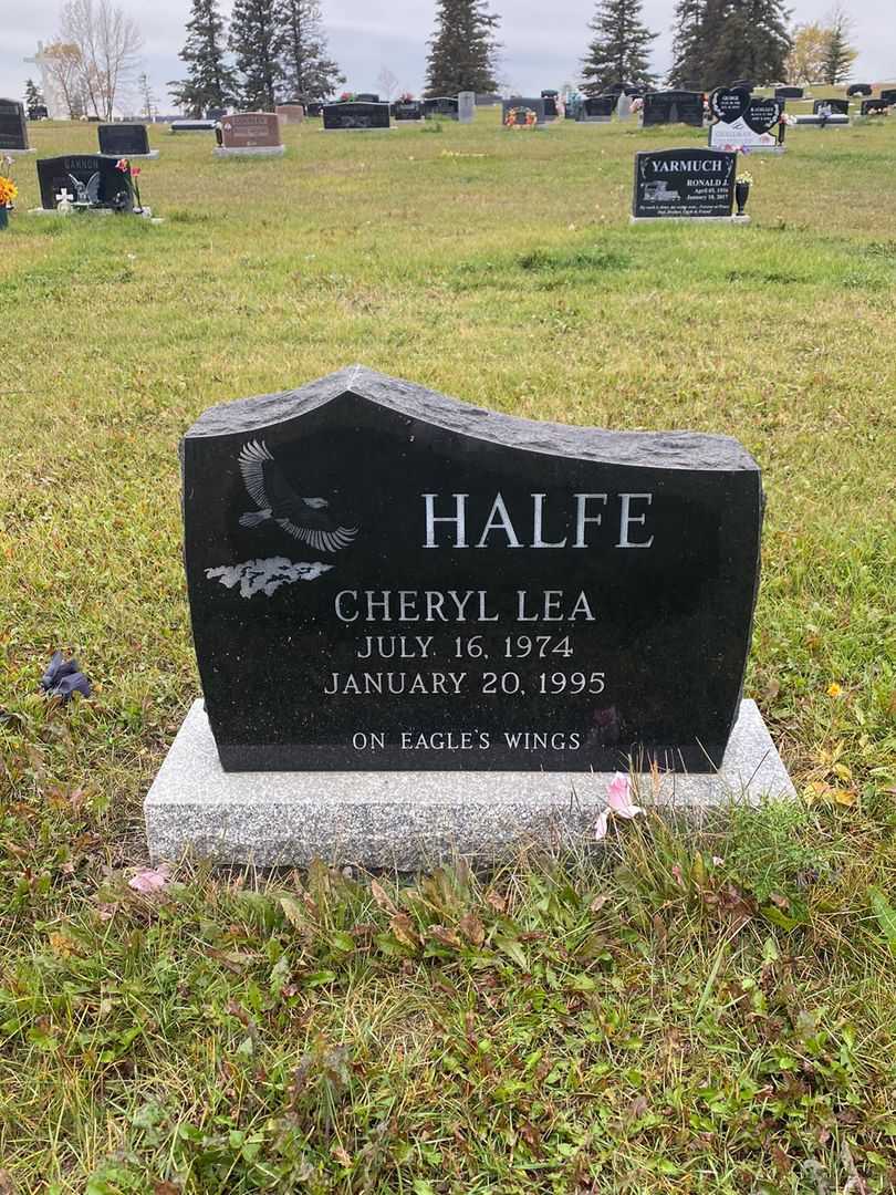 Cheryl Lea Halfe's grave. Photo 1
