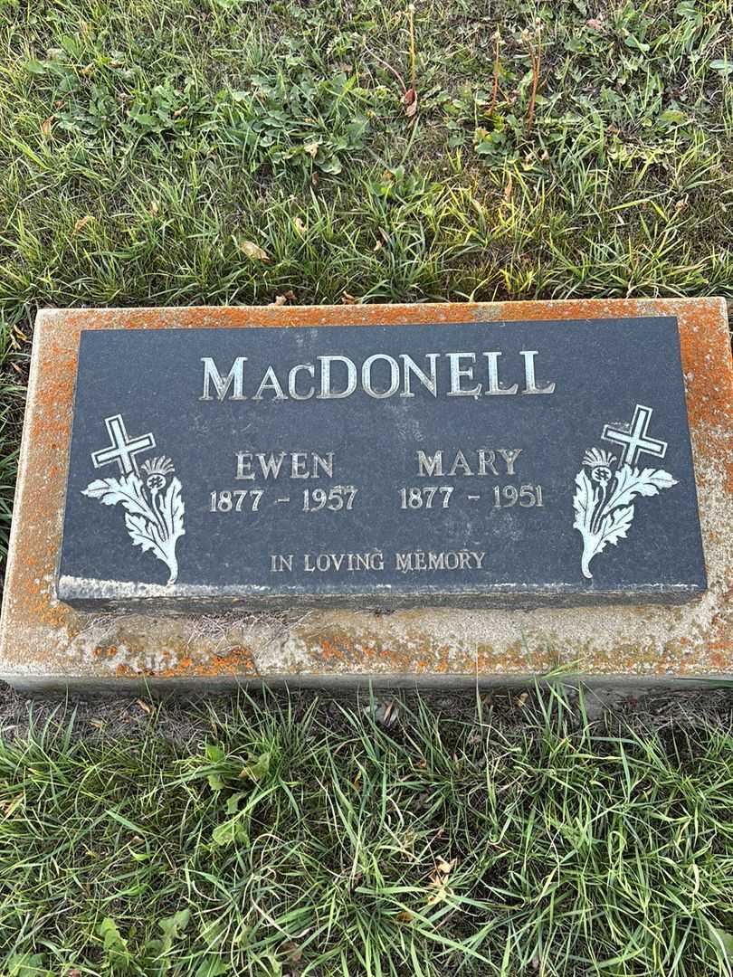 Ewen MacDonell's grave. Photo 1