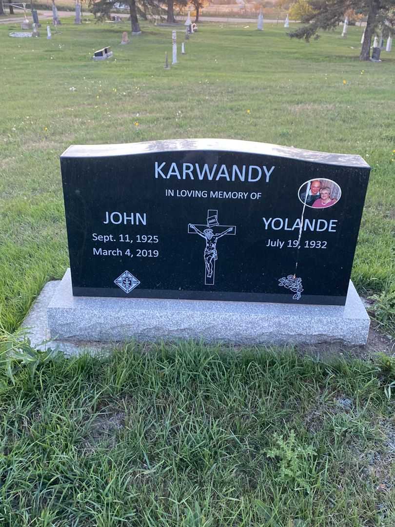 John Karwandy's grave. Photo 1