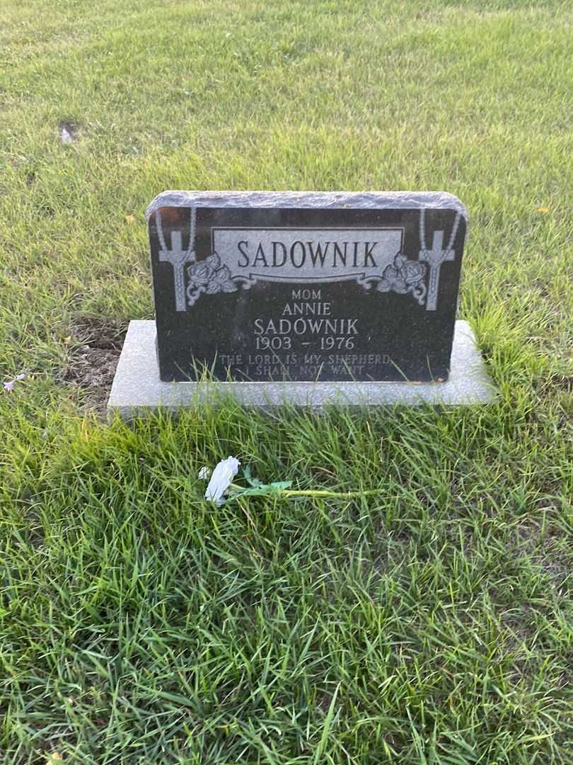 Annie Sadownik's grave. Photo 1