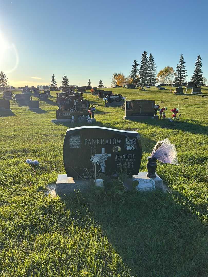 Jeanette Rose Pankratow's grave. Photo 2