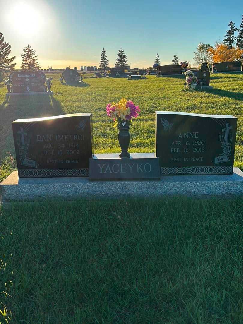 Dan "Metro" Yaceyko's grave. Photo 1