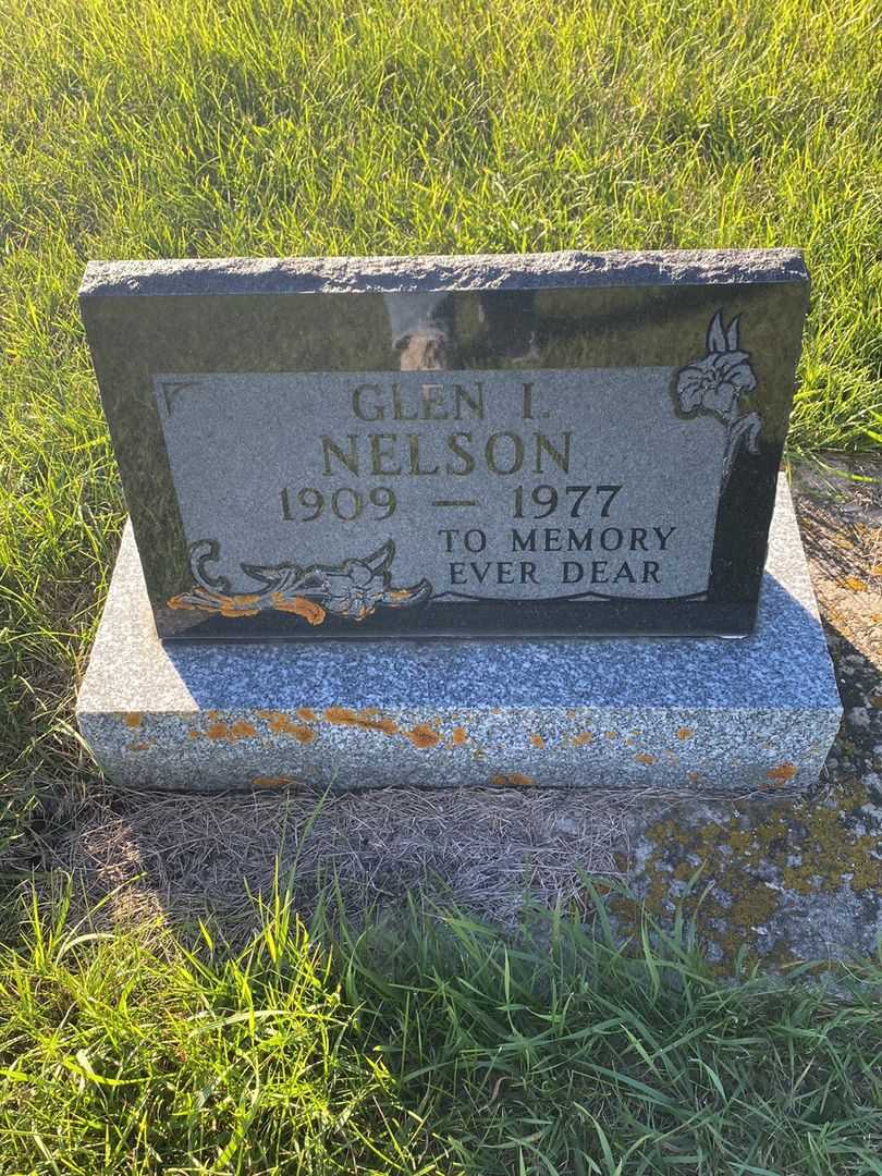 Glen I. Nelson's grave. Photo 1