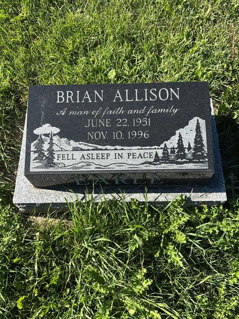 Brian Allison Earle's grave. Photo 1