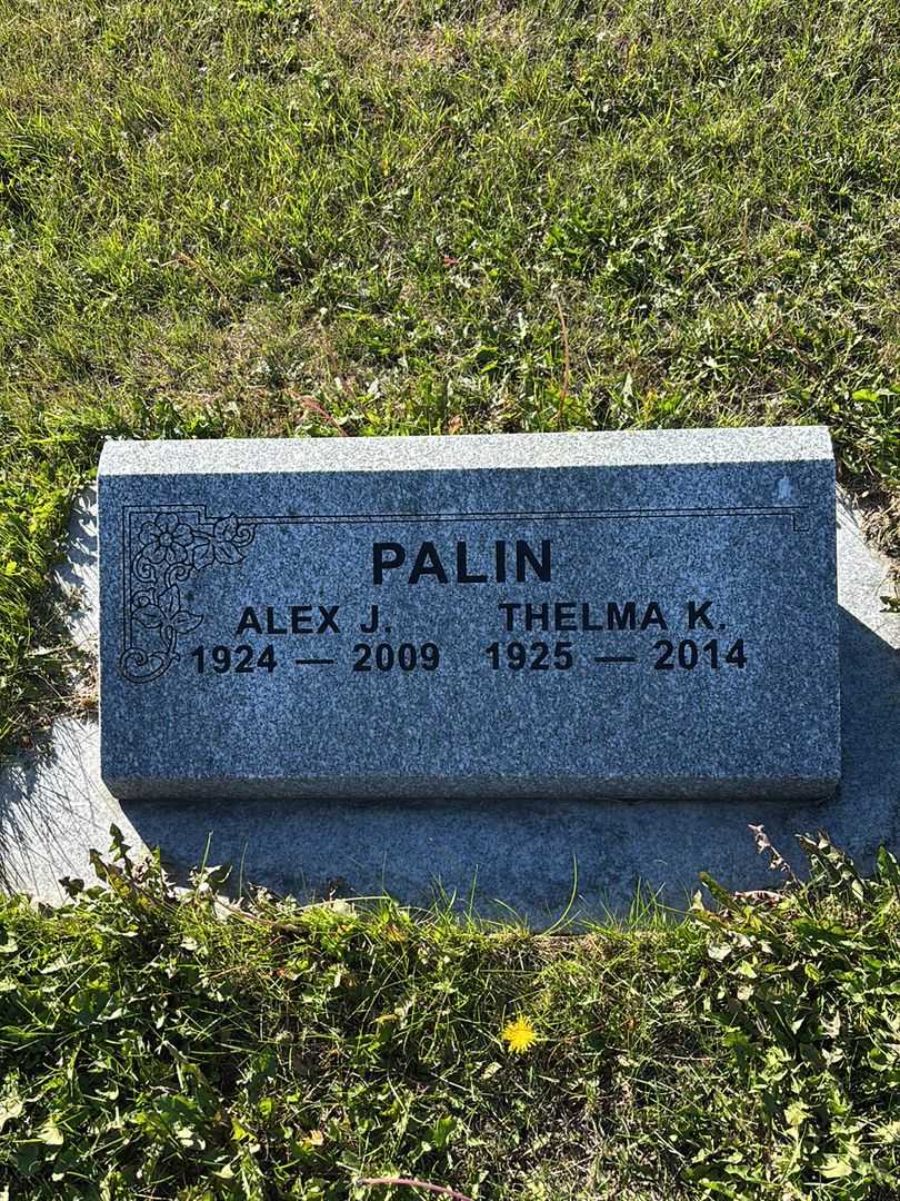 John Alexander "Alex" Palin's grave. Photo 1