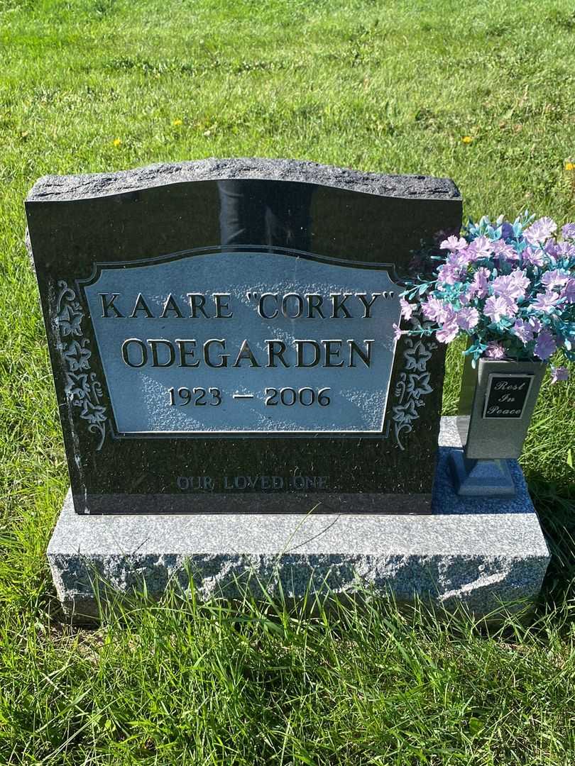 Kaare "Corky" Odegarden's grave. Photo 1