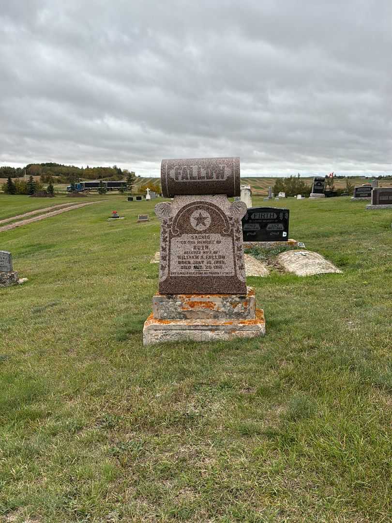 Ruth Fallow's grave. Photo 2