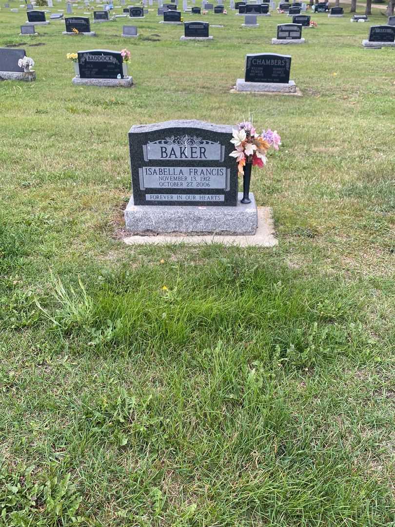 Isabella Francis Baker's grave. Photo 2