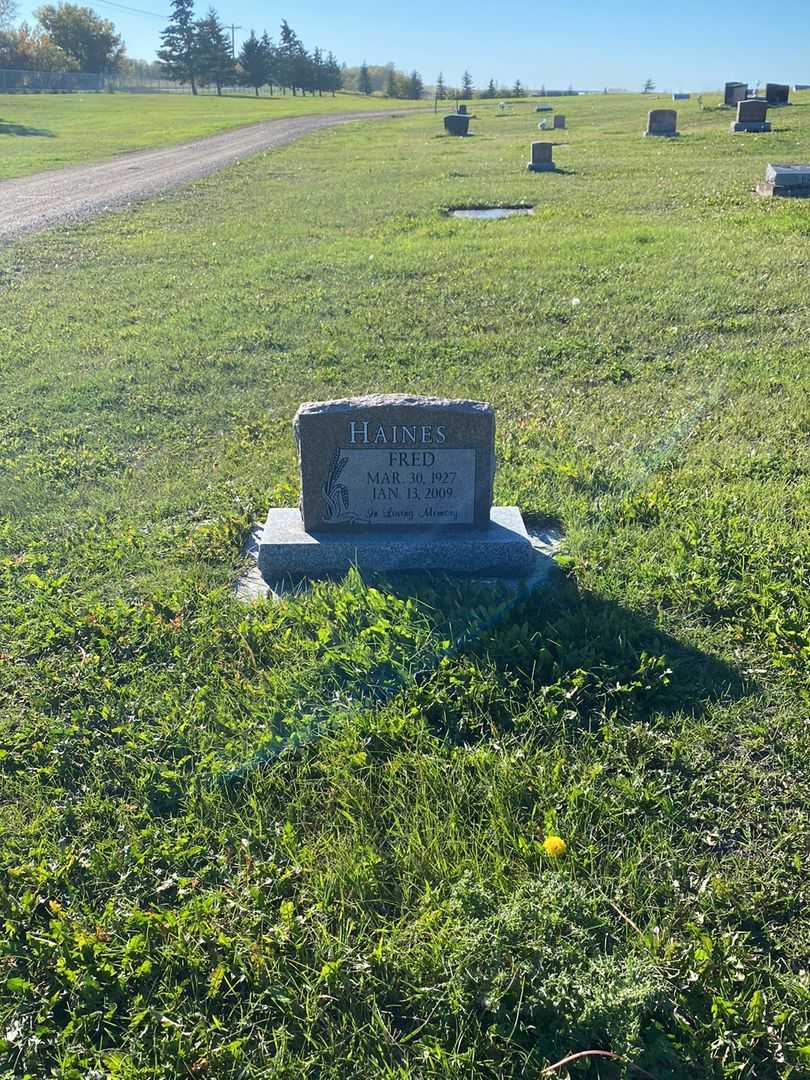 Frederick George "Fred" Haines's grave. Photo 2