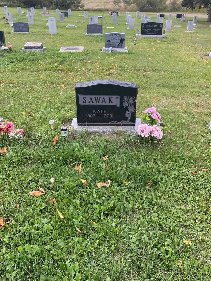 Katyryna "Kate" Sawak's grave. Photo 2
