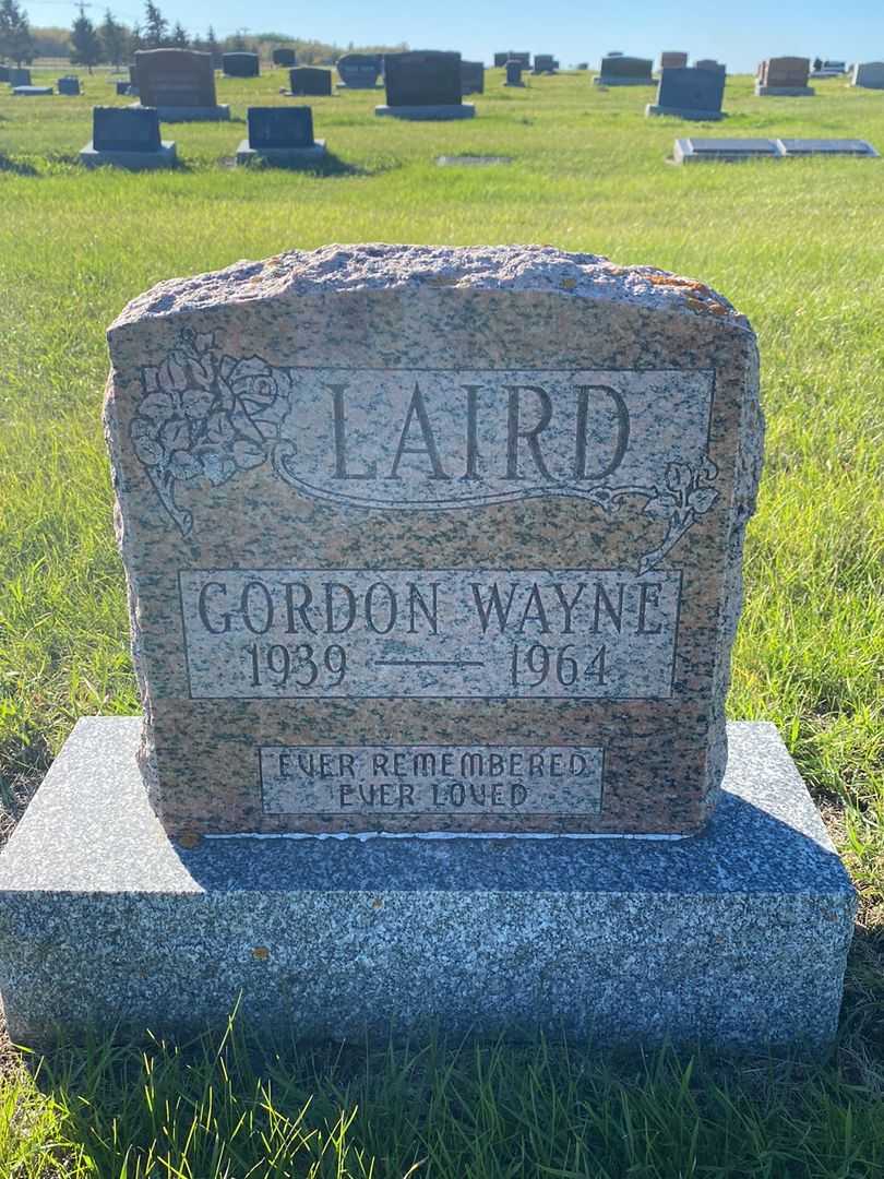 Gordon Wayne Laird's grave. Photo 1