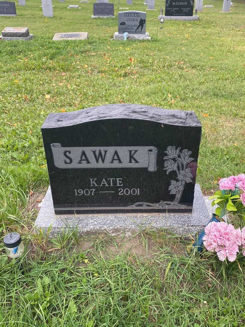 Katyryna "Kate" Sawak's grave. Photo 1