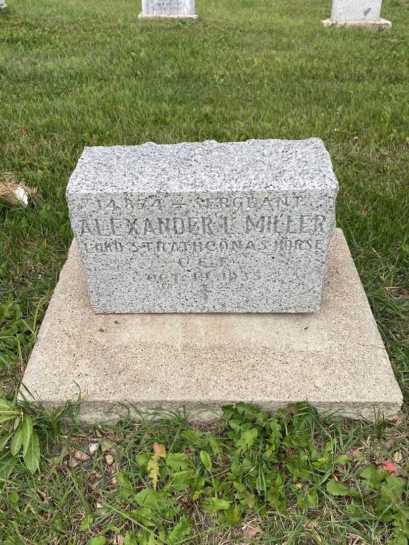 Alexander Law Miller's grave. Photo 3