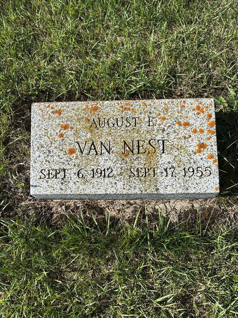 August E. Van Nest's grave. Photo 1