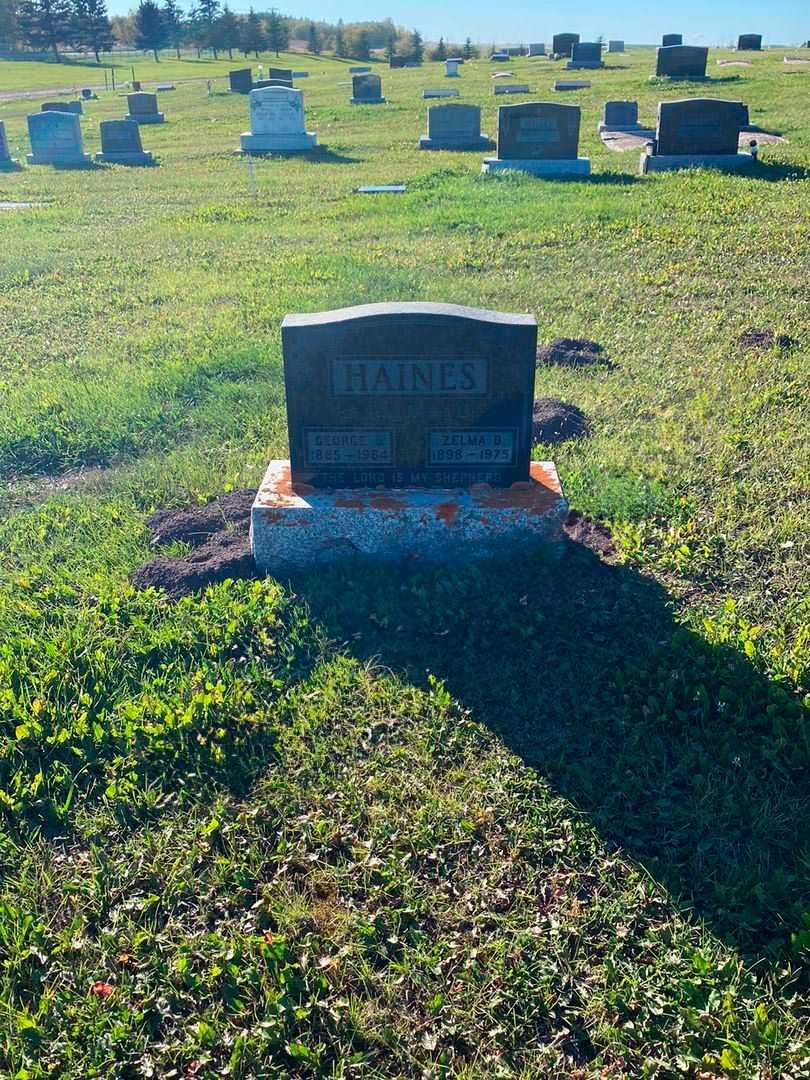 Zelma B. Haines's grave. Photo 2