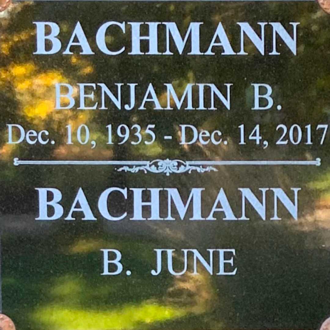 Benjamin B. Bachmann's grave
