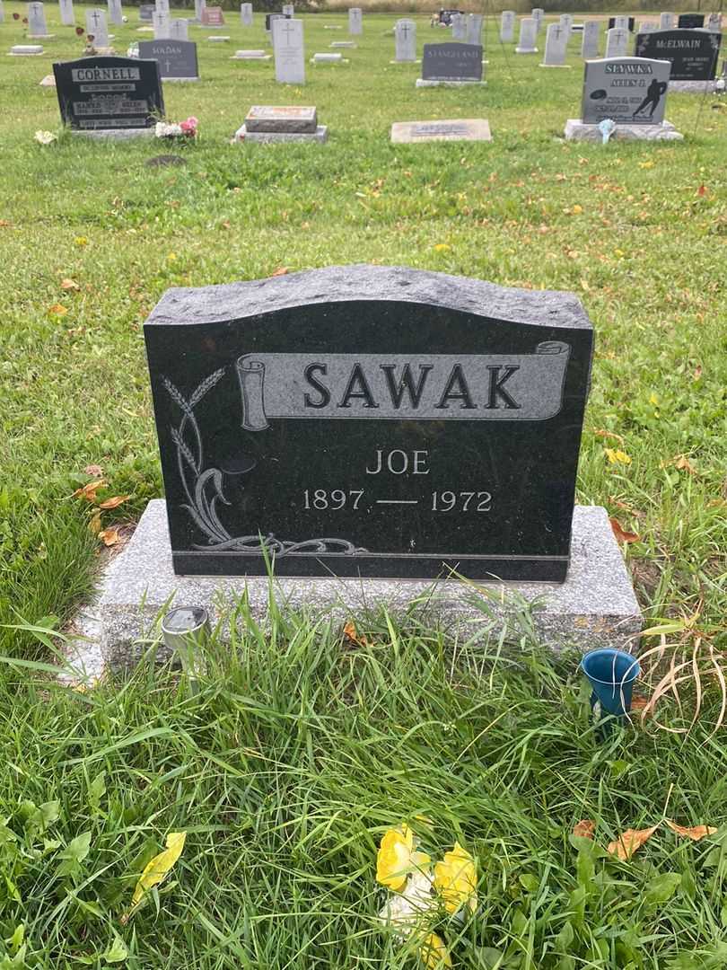 Joe Sawak's grave. Photo 1