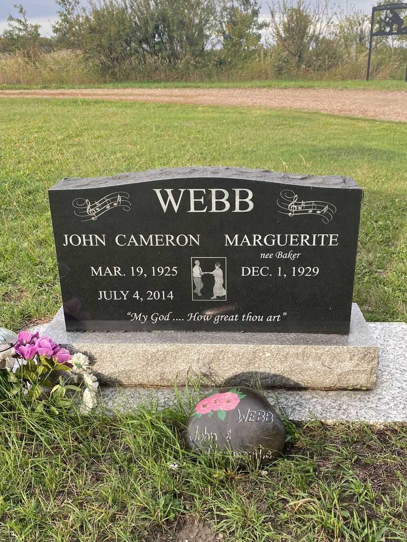 Marguerite Baker Webb's grave. Photo 1