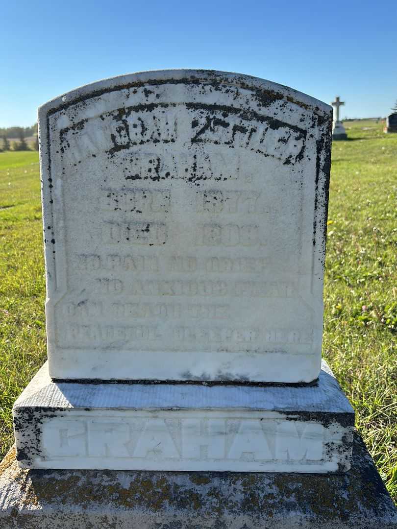 Hanorah Zettler Graham's grave. Photo 3