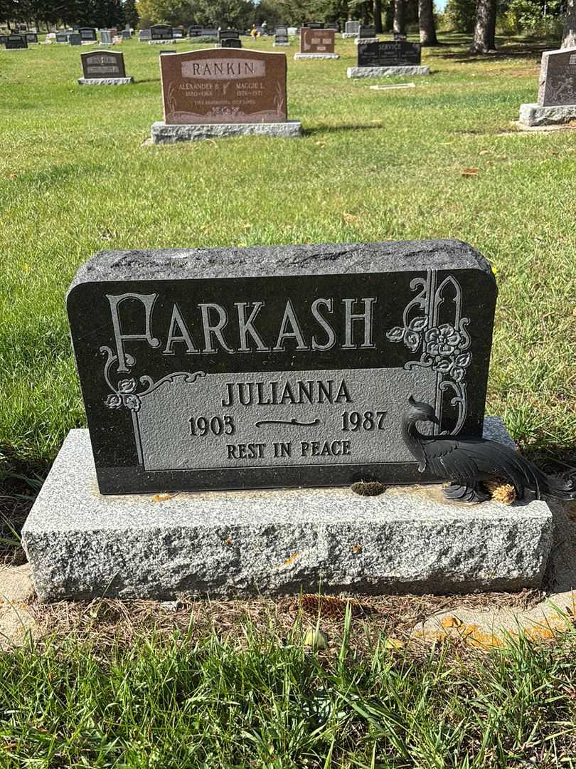 Julianna Farkash's grave. Photo 1