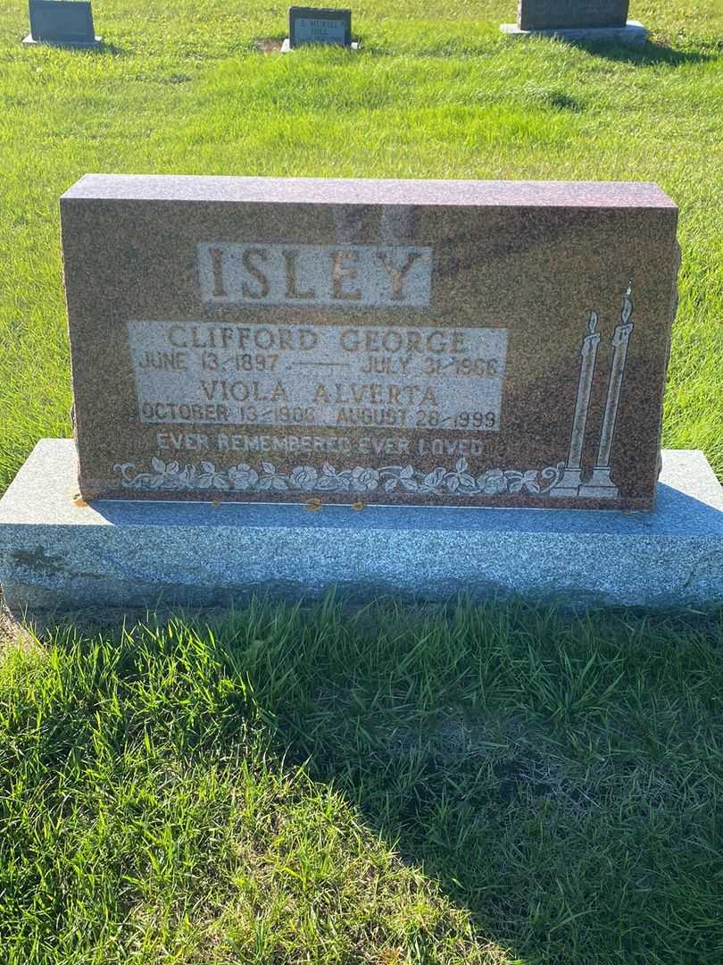 Clifford George Isley's grave. Photo 1