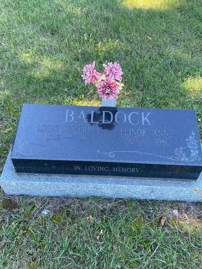 Louis Beverley Baldock's grave. Photo 1