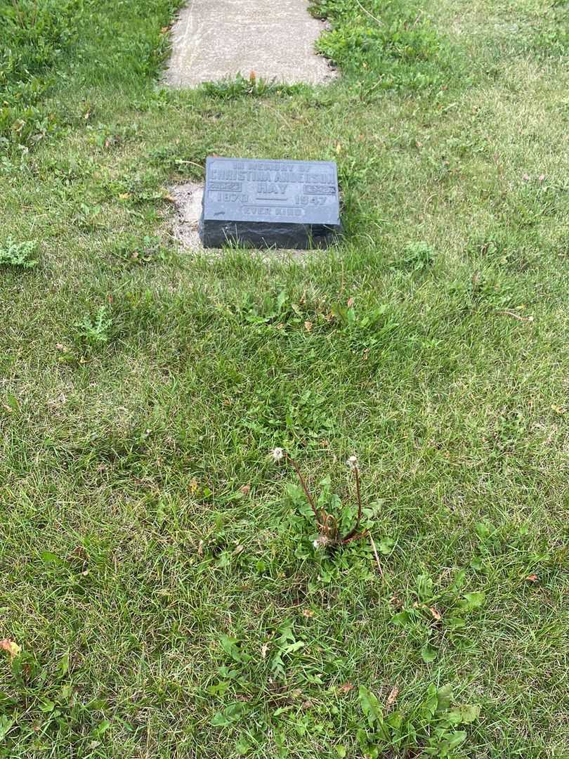Christina Anderson Hay's grave. Photo 2