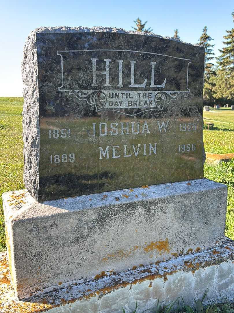 Joshua W. Hill's grave. Photo 3