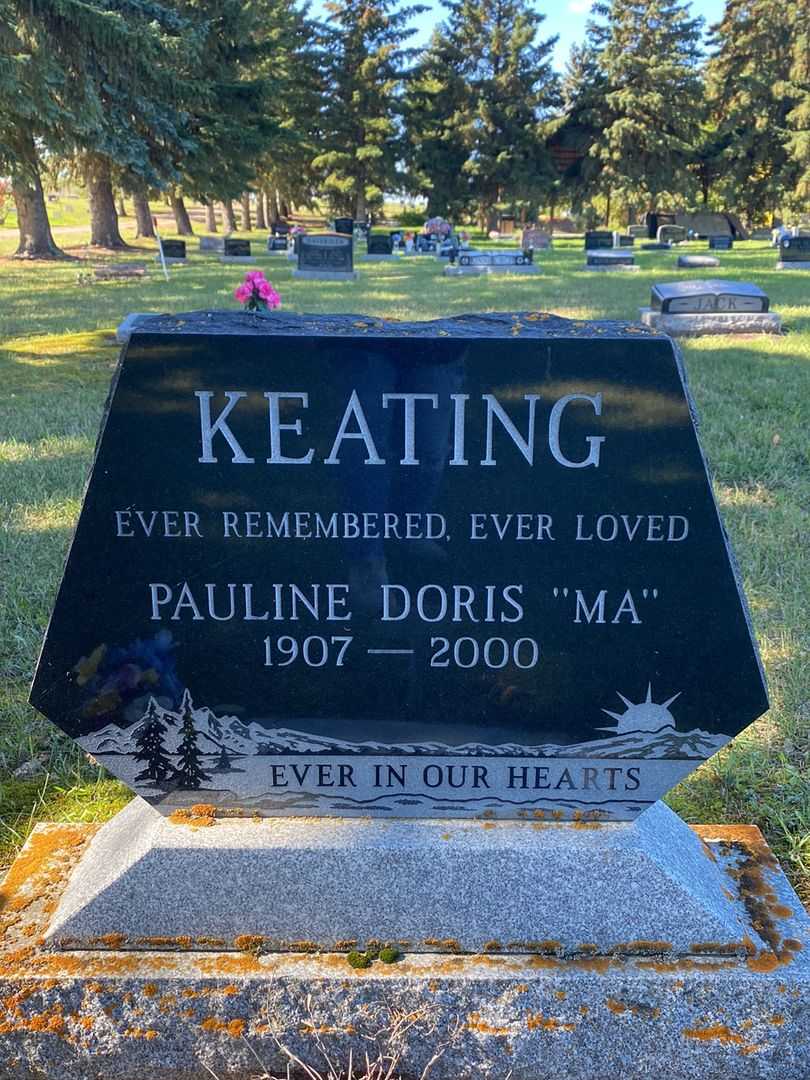Pauline Doris "Ma" Keating's grave. Photo 1