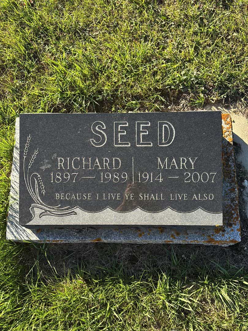 ROBERT SPENCER SEED's grave. Photo 1
