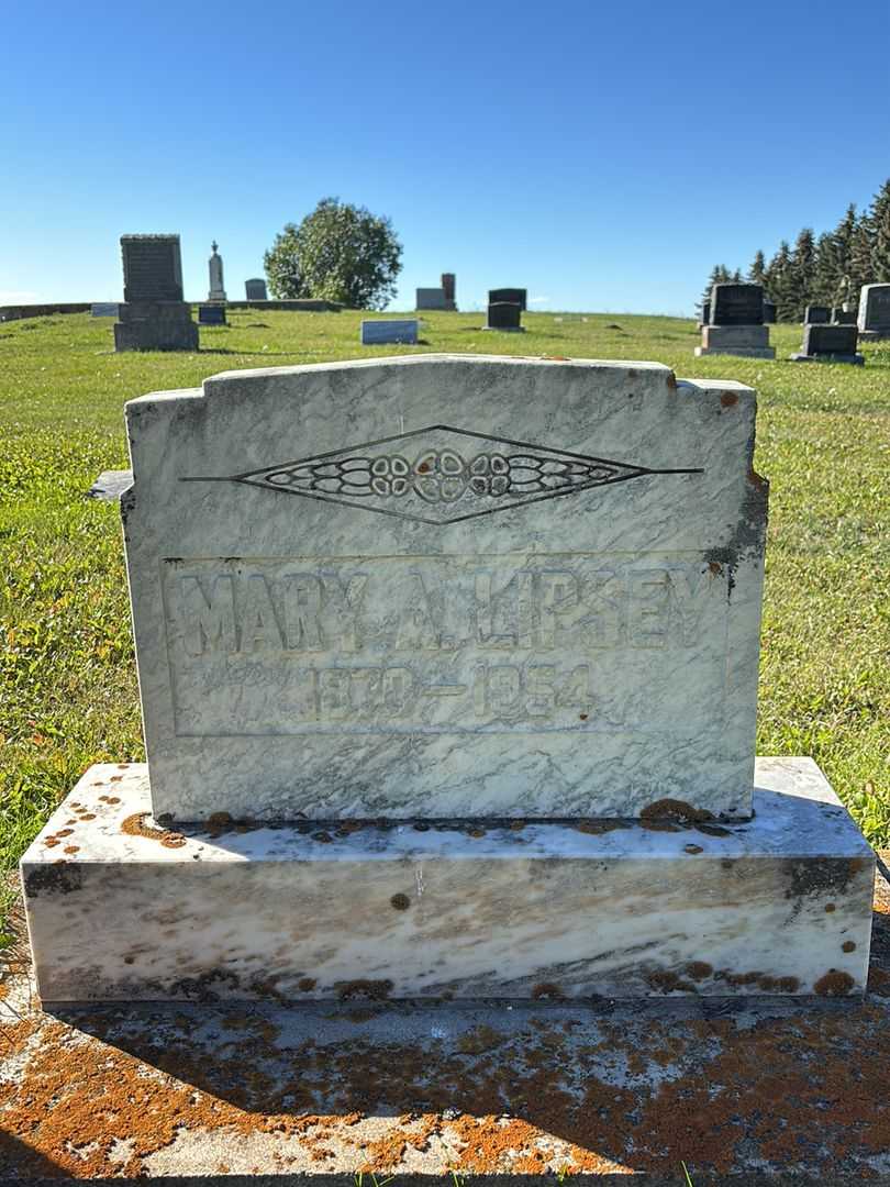 Mary A. Lipsey's grave. Photo 3