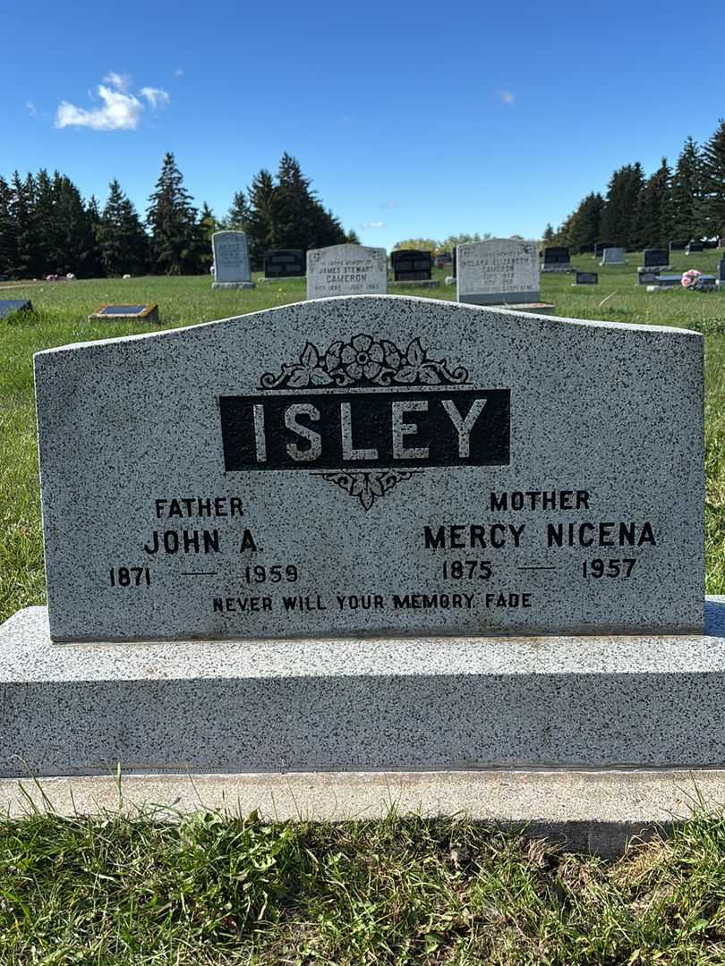John Andrew Isley's grave. Photo 1