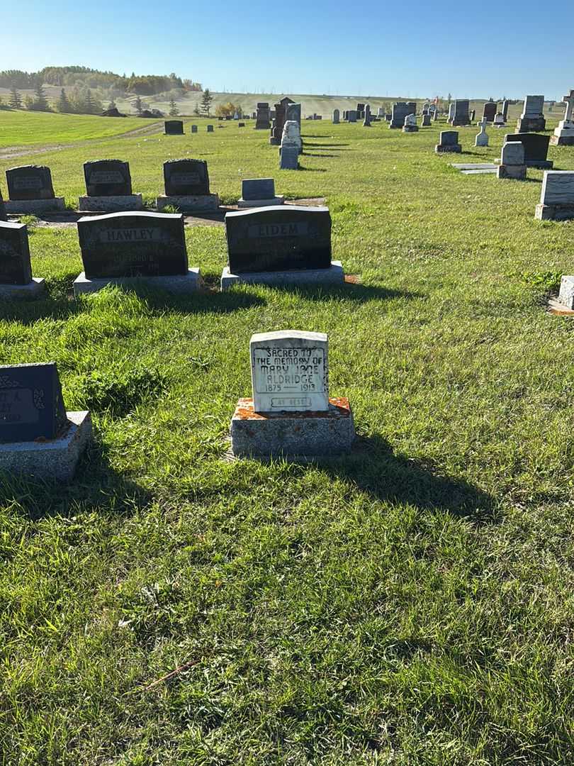 Mary Jane Aldridge's grave. Photo 2