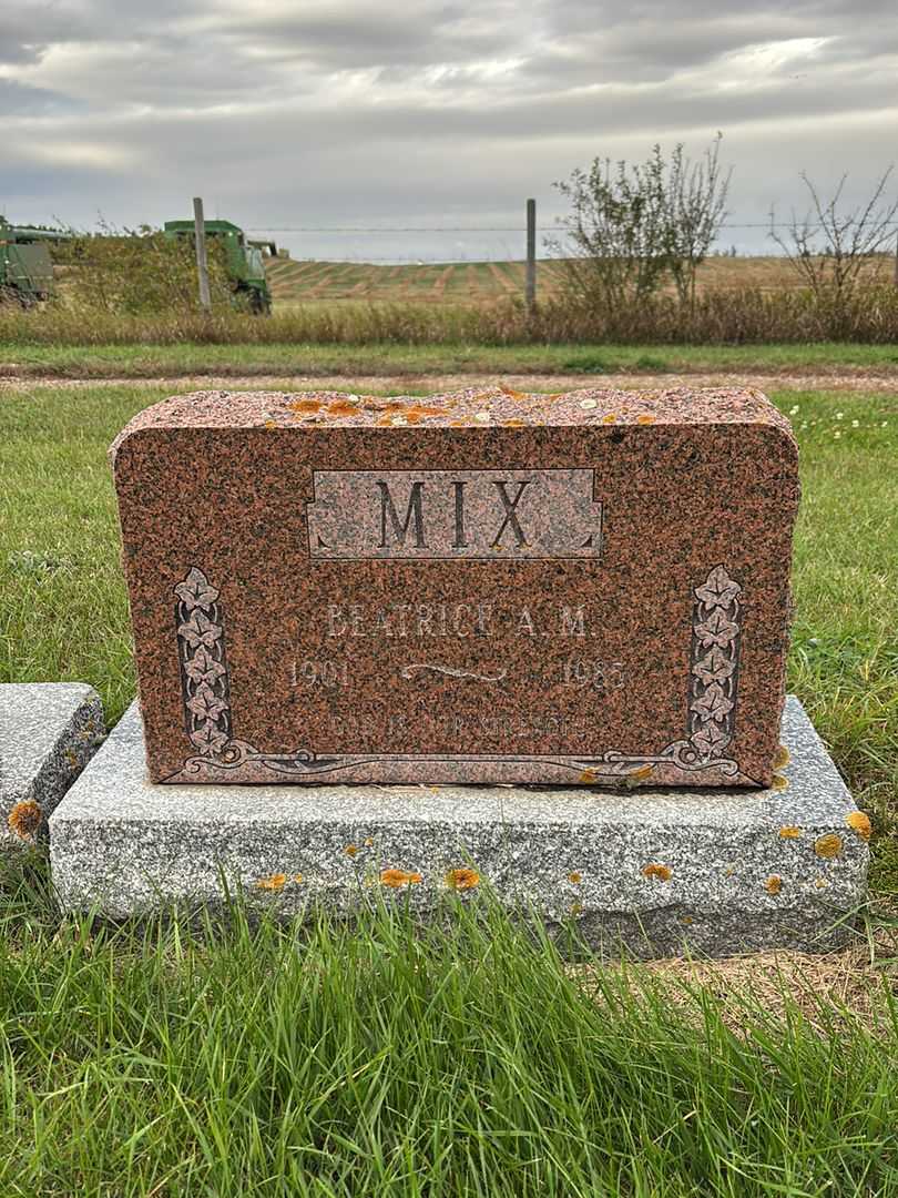 Beatrice Anna May Mix's grave. Photo 3
