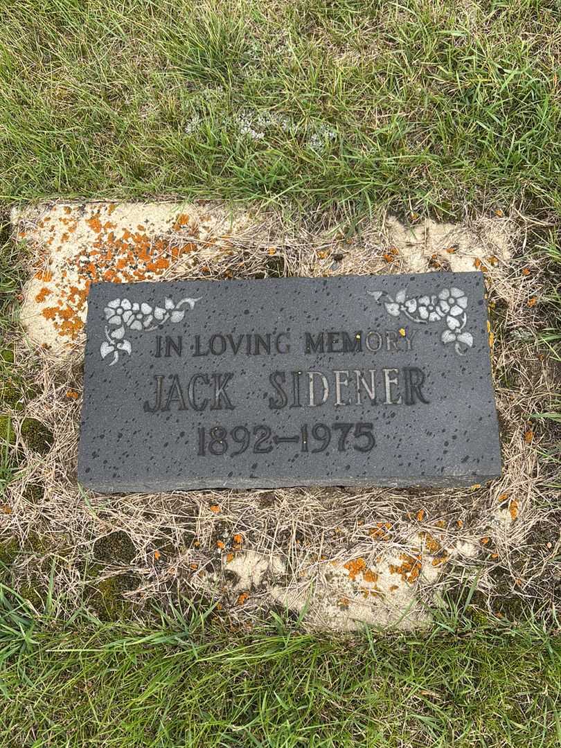 Jack Sidener's grave. Photo 3