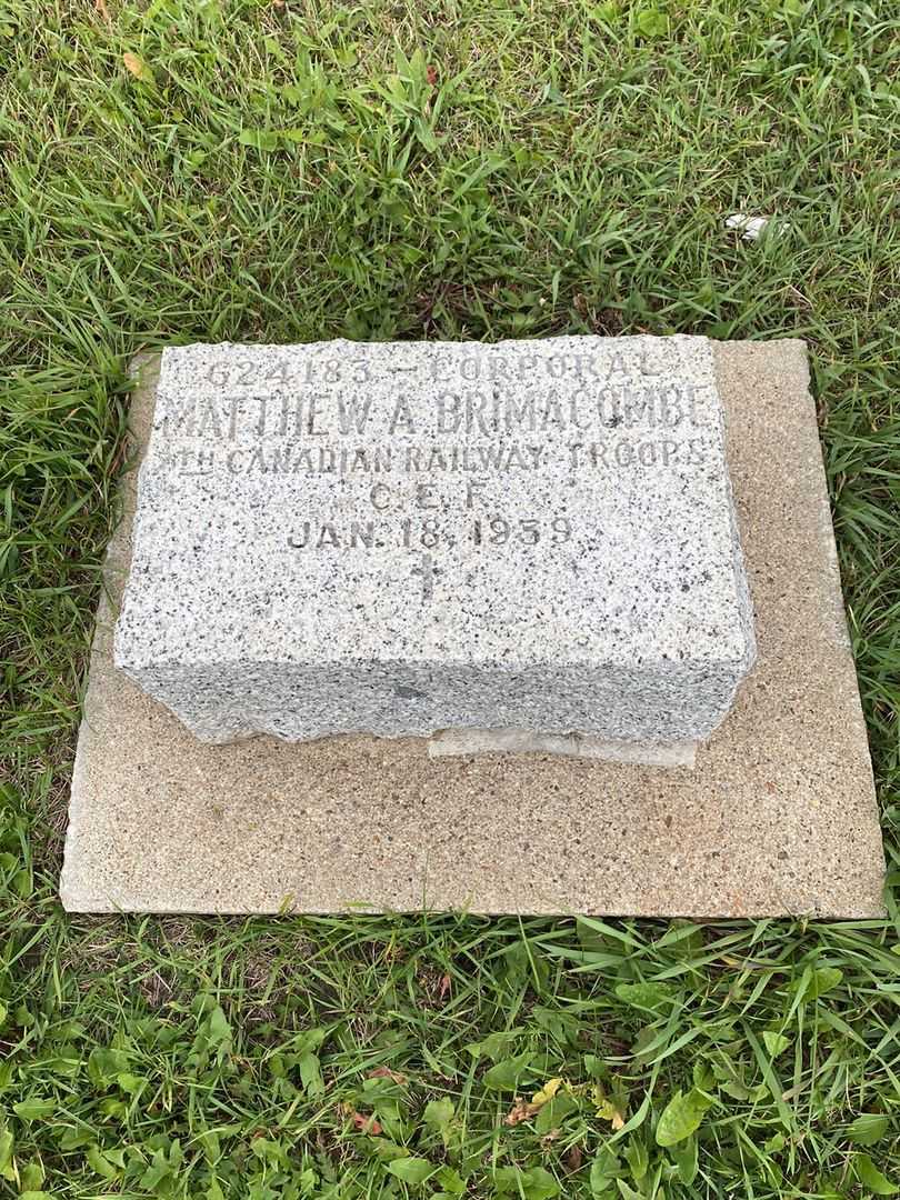 Matthew Andrew Brimacombe's grave. Photo 3