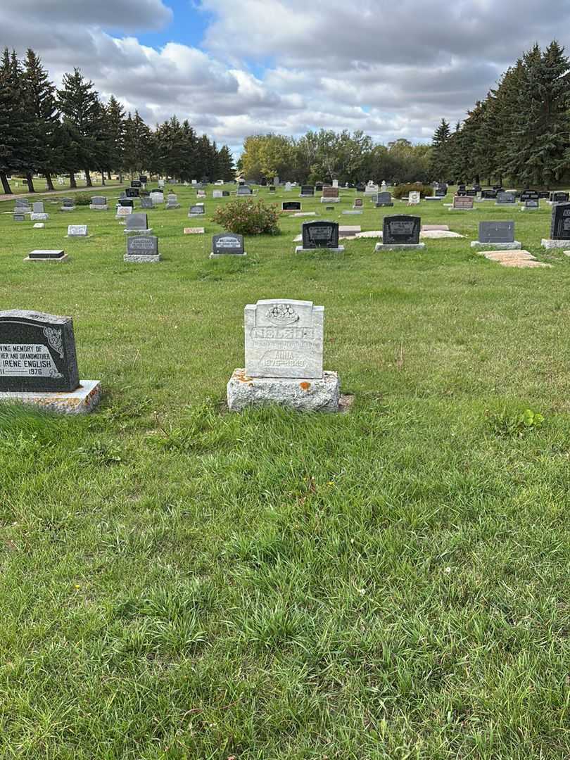 Anna Nelson's grave. Photo 2