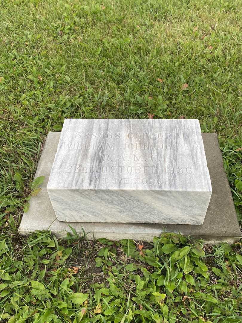 William John Cooper's grave. Photo 3