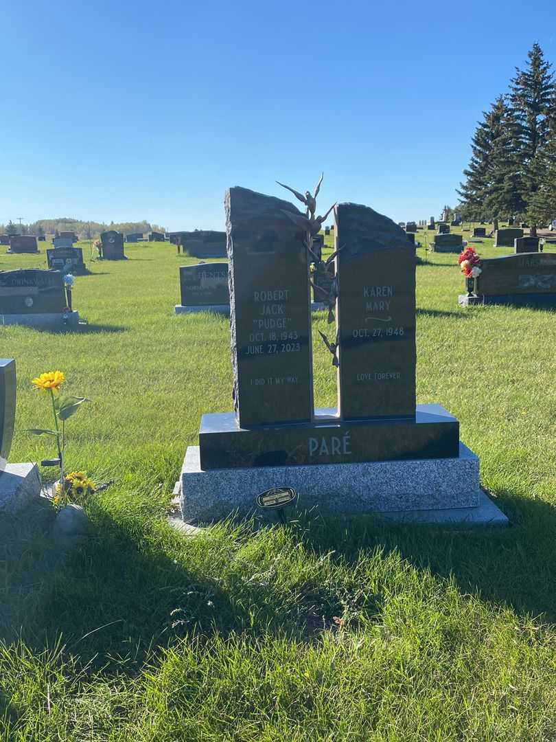 Robert Jack "Pudge" Pare's grave. Photo 2