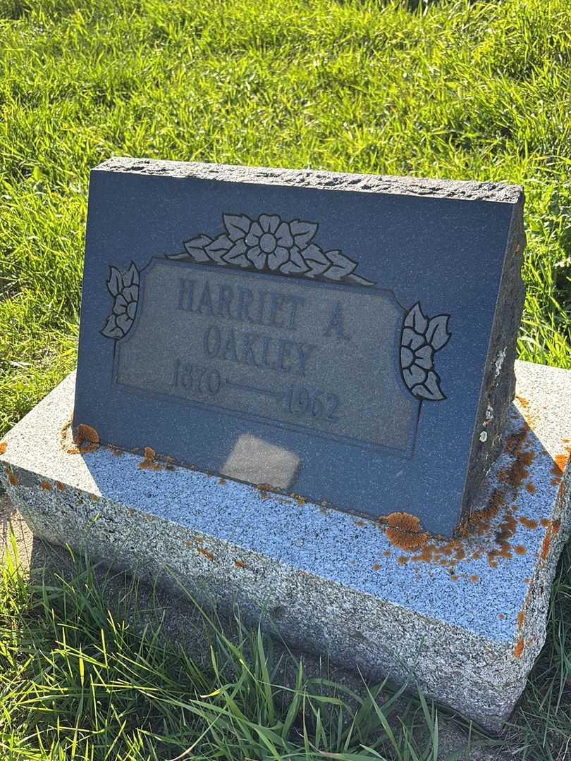 Harriet Anne Oakley's grave. Photo 3