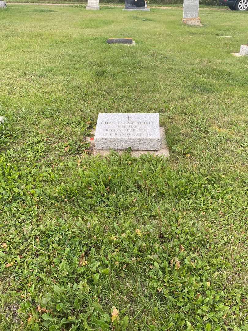 Charles L. "Chas" Cawthorpe's grave. Photo 2