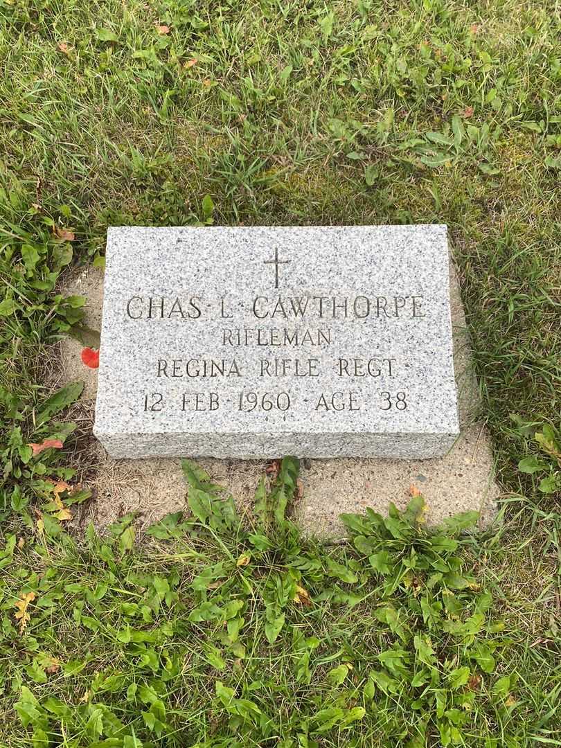 Charles L. "Chas" Cawthorpe's grave. Photo 3