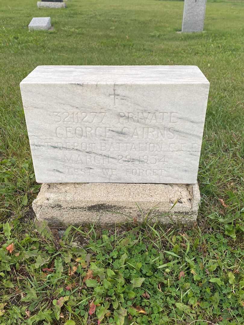 George Cairns's grave. Photo 3