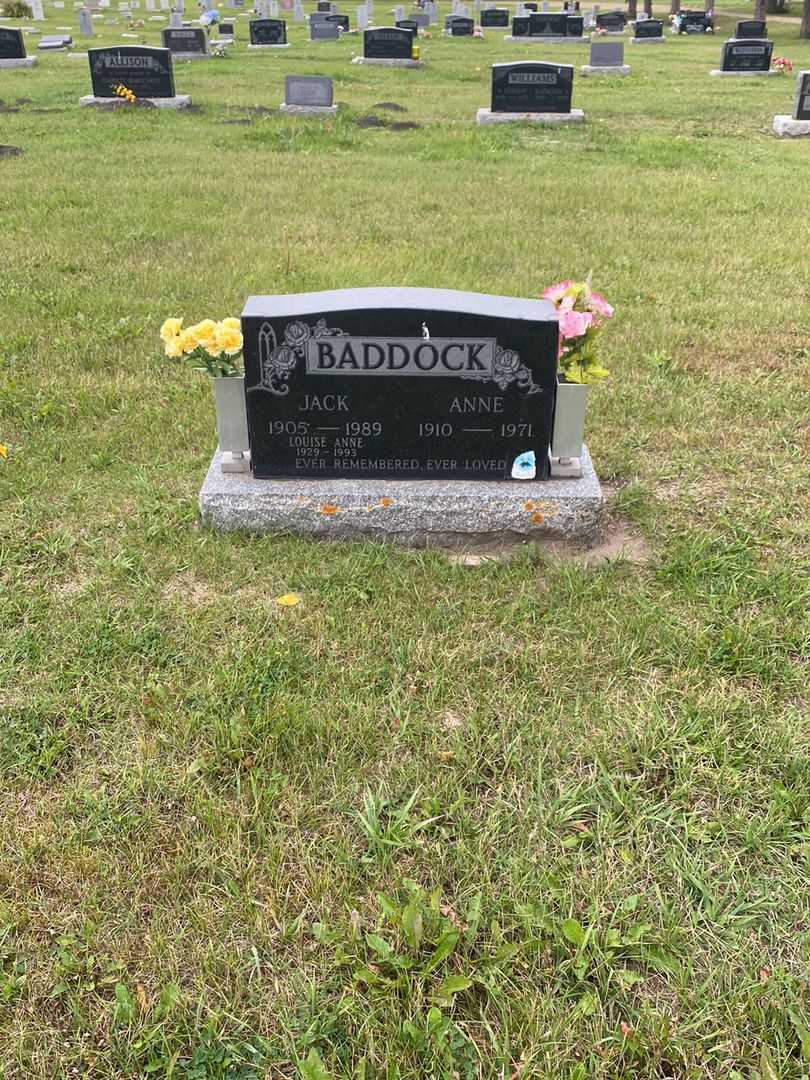 Anne Baddock's grave. Photo 2