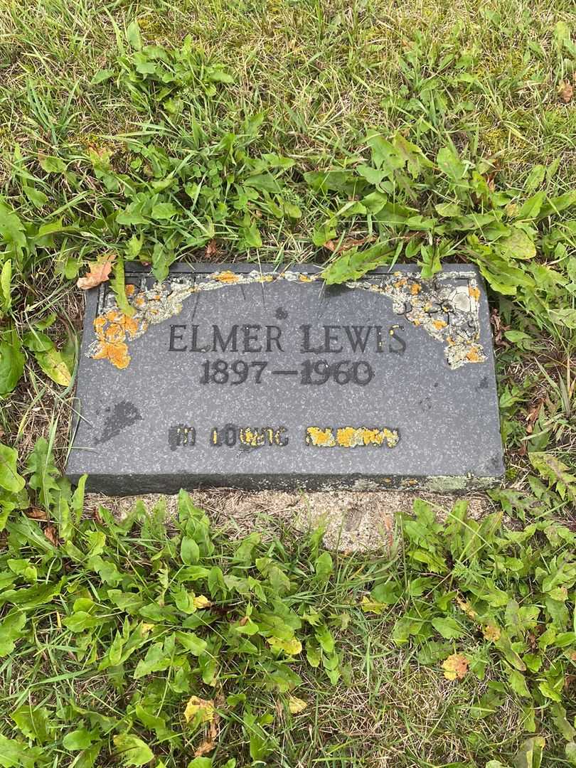 Elmer Lewis's grave. Photo 3